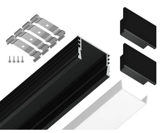 Алюминиевый накладной профиль Ambrella Light Alum Profile GP1750BK, изображение 5