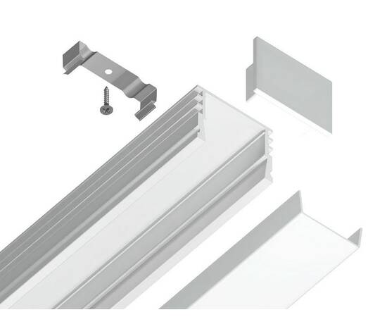 Алюминиевый накладной профиль Ambrella Light Alum Profile GP1750WH, изображение 3
