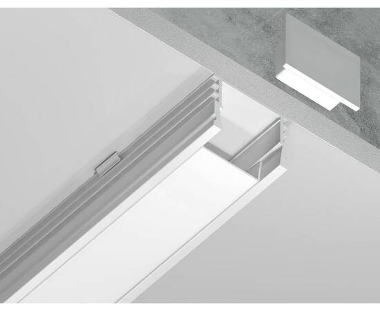 Алюминиевый накладной профиль Ambrella Light Alum Profile GP1750WH, изображение 4