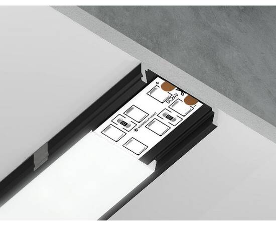 Алюминиевый накладной профиль Ambrella Light Alum Profile GP1800BK