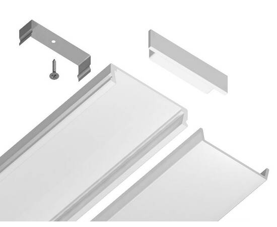 Алюминиевый накладной профиль Ambrella Light Alum Profile GP1800WH, изображение 3