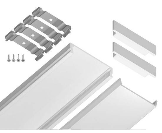 Алюминиевый накладной профиль Ambrella Light Alum Profile GP1800WH, изображение 5