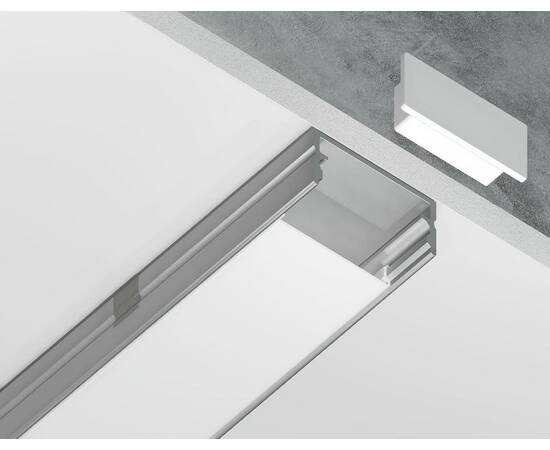 Алюминиевый накладной профиль Ambrella Light Alum Profile GP2001AL, изображение 4