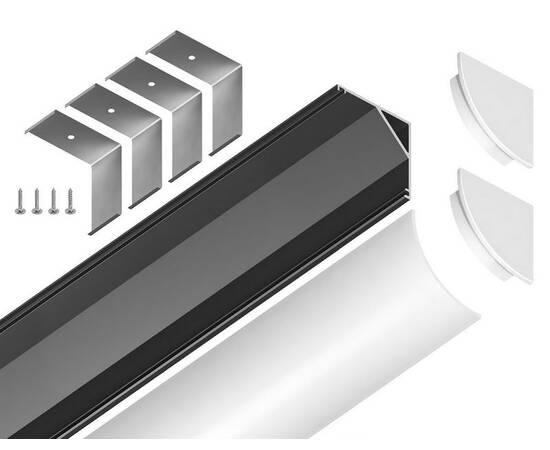 Алюминиевый угловой профиль Ambrella Light Alum Profile GP2100BK, изображение 5