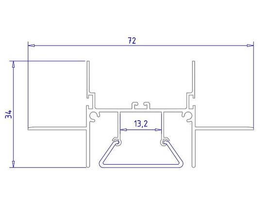 Алюминиевый профиль Ambrella Light Alum Profile GP4000AL, изображение 7