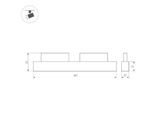 Трековый магнитный светильник Arlight MAG-ORIENT-LASER-L465-16W Warm2700 049997, изображение 7