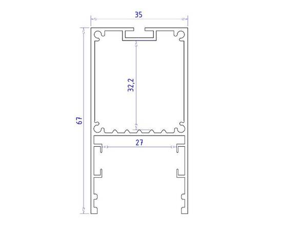 Алюминиевый профиль Ambrella Light Profile System GP3000AL, изображение 7