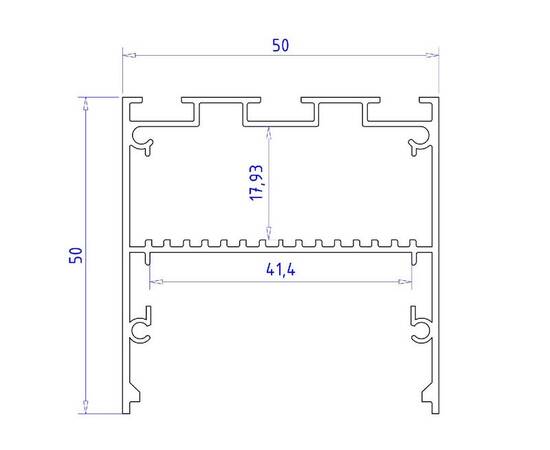 Алюминиевый профиль Ambrella Light Profile System GP3100BK, изображение 7