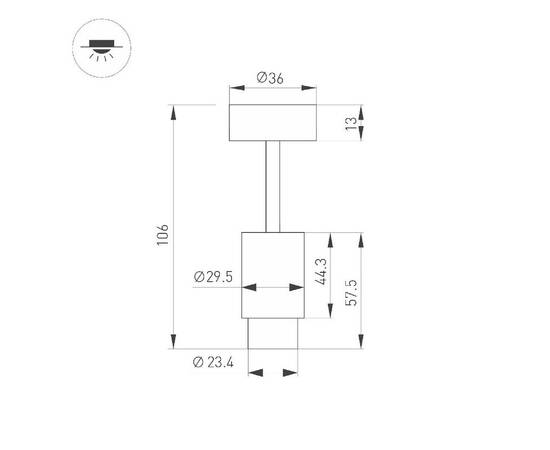 Спот Arlight ART-NEMO-SURFACE-ZOOM-R29.5-2W Warm3000 049771, изображение 3