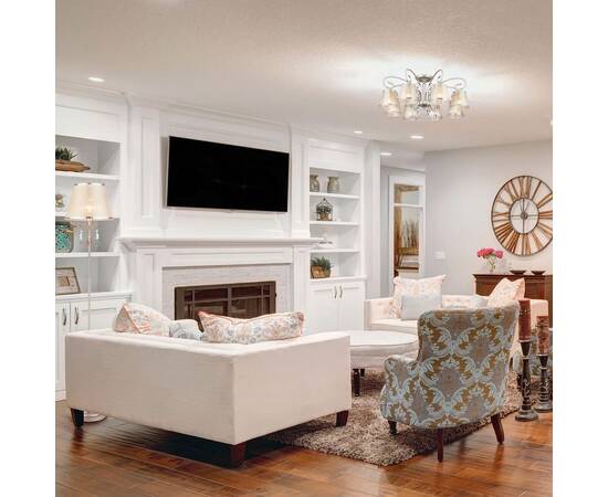 Потолочная люстра Eurosvet 60065/8 серебро, изображение 4