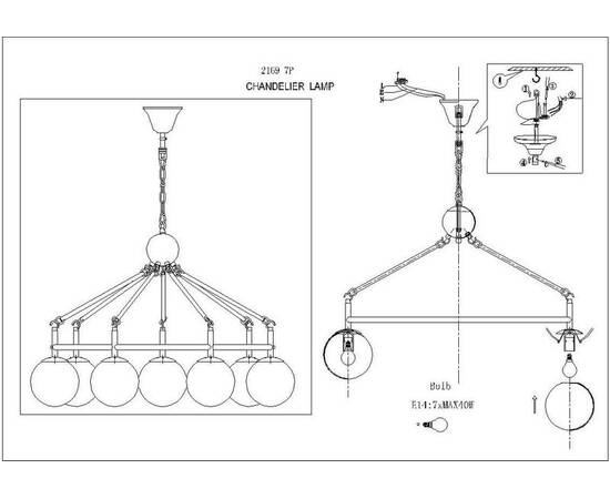 Подвесная люстра F-Promo Cirque 2169-7P, изображение 2