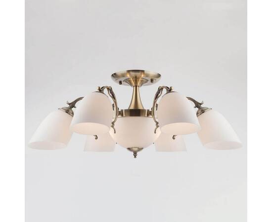 Потолочная люстра Eurosvet 22010/6+2 античная бронза