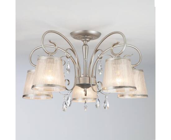 Потолочная люстра Eurosvet 60065/5 серебро