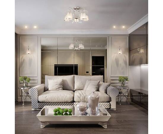 Потолочная люстра Eurosvet 60065/5 серебро, изображение 3