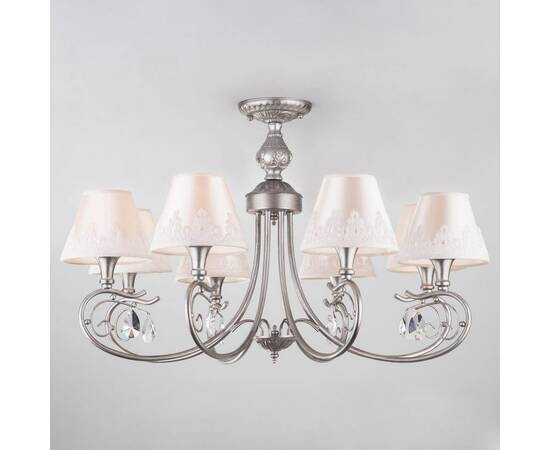 Подвесная люстра Eurosvet 60069/8 серебро