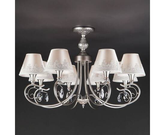 Подвесная люстра Eurosvet 60069/8 серебро, изображение 2