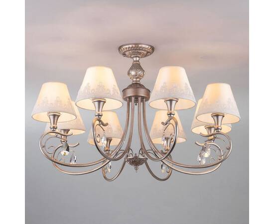 Подвесная люстра Eurosvet 60069/8 серебро, изображение 4