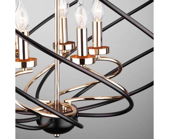 Подвесная люстра Eurosvet Sorrel 60105/5 черный, изображение 2