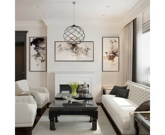 Подвесная люстра Eurosvet Sorrel 60105/5 черный, изображение 4