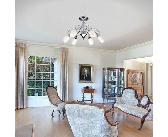 Потолочная люстра Eurosvet 22080/6 хром, изображение 4