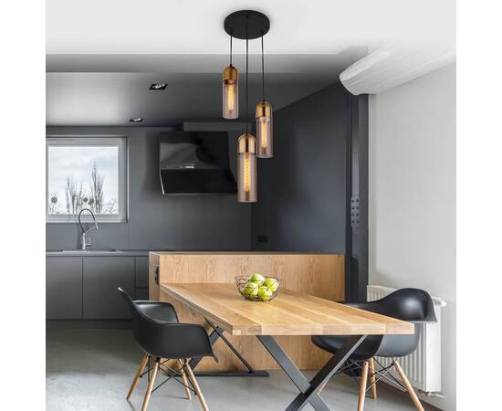 Подвесная люстра Eurosvet Airon 50180/3 янтарный, изображение 4