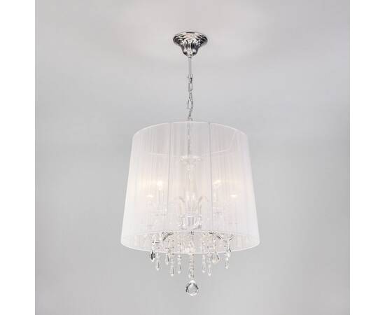 Подвесная люстра Eurosvet 2045/5 хром/белый