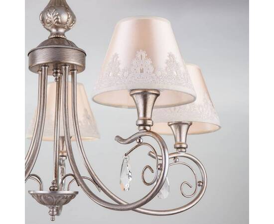 Подвесная люстра Eurosvet 60069/5 серебро, изображение 2