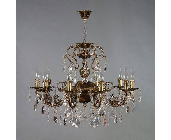 Подвесная люстра Ambiente Alicante 8888/10 PB Leaf Crystal