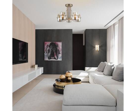 Потолочная люстра Eurosvet 60085/5 античная бронза, изображение 4