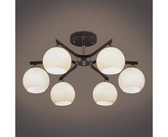 Потолочная люстра Eurosvet 30145/6 хром/венге, изображение 2