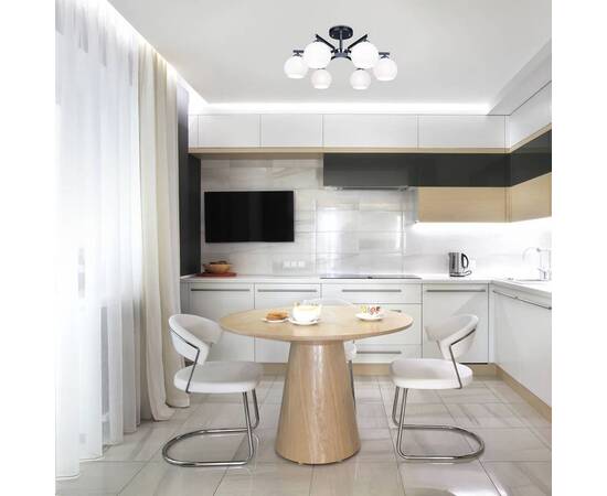 Потолочная люстра Eurosvet 30145/6 хром/венге, изображение 4