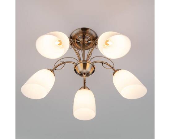 Подвесная люстра Eurosvet 30107/5 античная бронза, изображение 3