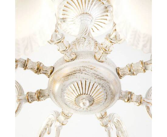Потолочная люстра Eurosvet Campina 60107/8 белый с золотом, изображение 3