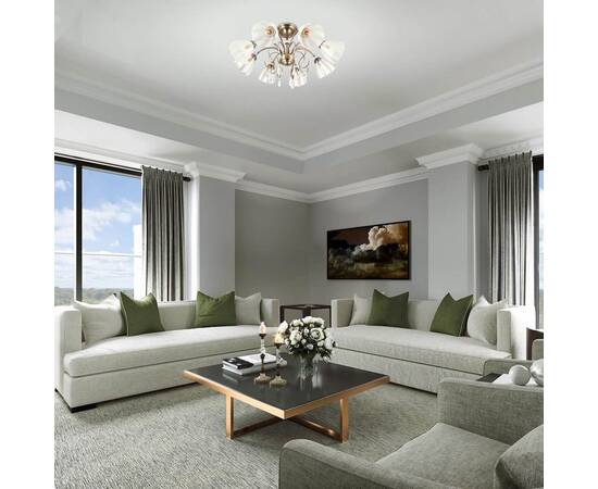 Потолочная люстра Eurosvet Floranse 30155/8 белый, изображение 4