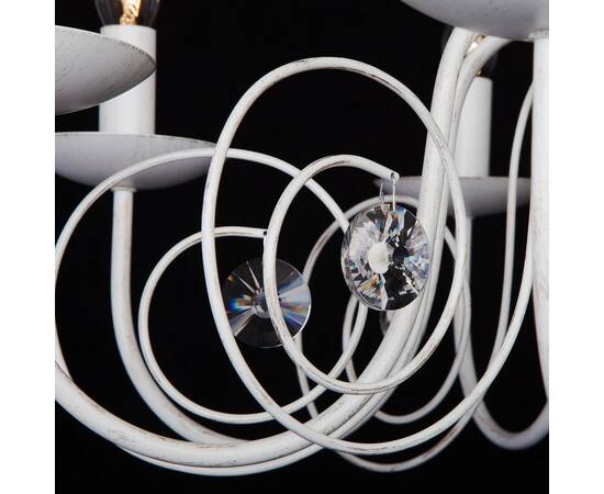 Подвесная люстра Eurosvet 60018/8 белый с золотом, изображение 3