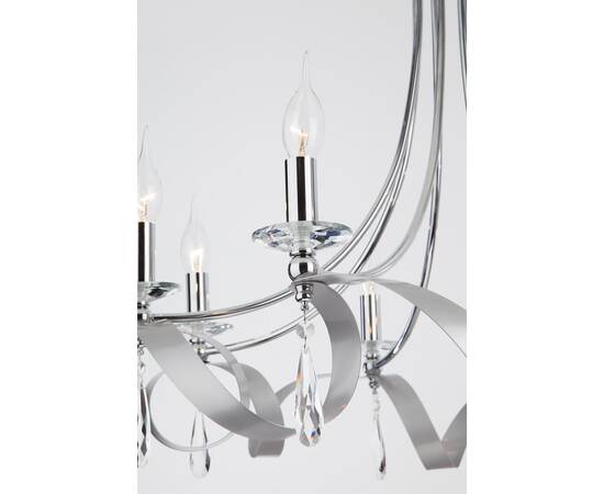 Подвесная люстра Eurosvet 60064/8 хром, изображение 2