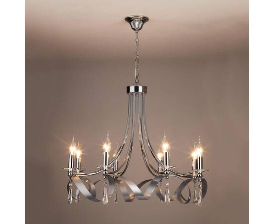 Подвесная люстра Eurosvet 60064/8 хром, изображение 3