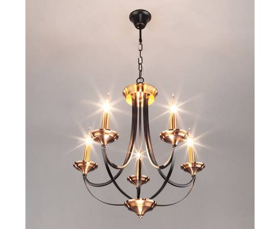 Подвесная люстра Eurosvet Lazzaro 60098/5 черный, изображение 2