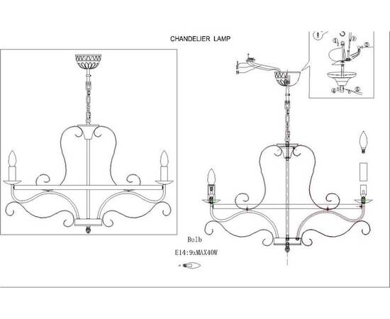 Подвесная люстра F-Promo Palermo 2162-9P, изображение 2