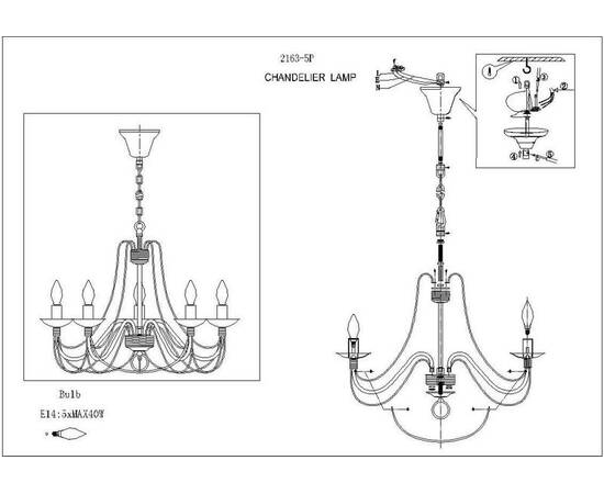 Подвесная люстра F-Promo Chateau 2163-5P, изображение 2