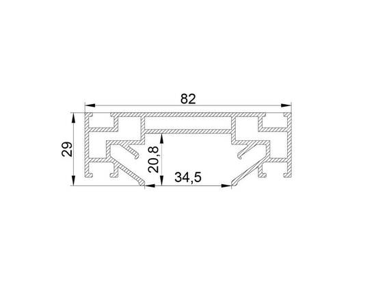 Профиль для натяжного потолка Lightstar Barra 502420, изображение 2