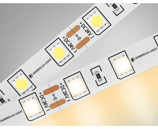 Светодиодная лента Ambrella Light Illumination 24В 5050 14,4Вт/м 3000K 5м IP20 GS4001
