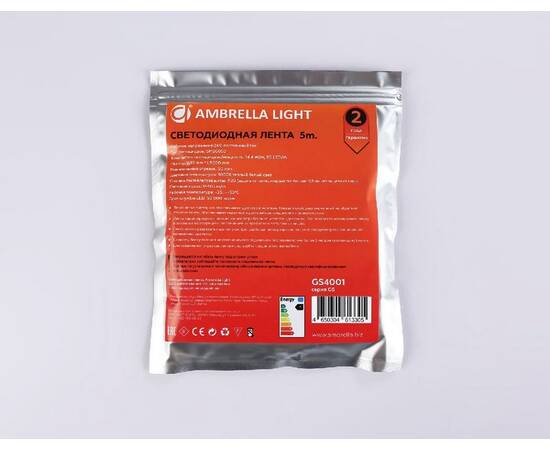 Светодиодная лента Ambrella Light Illumination 24В 5050 14,4Вт/м 3000K 5м IP20 GS4001, изображение 8