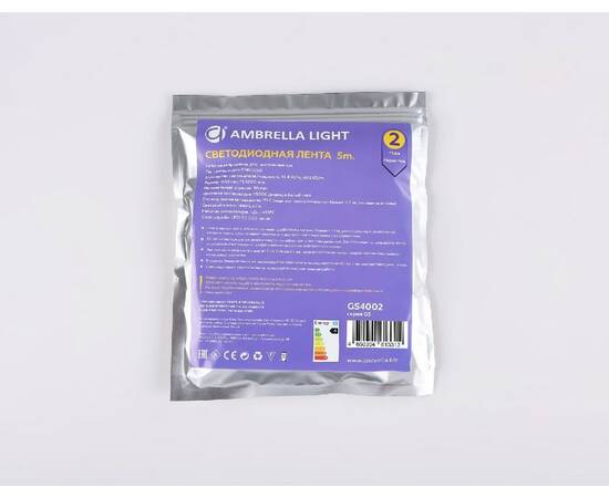 Светодиодная лента Ambrella Light Illumination 24В 5050 14,4Вт/м 3000K 5м IP20 GS4002, изображение 8