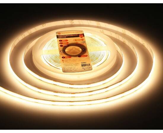 Светодиодная лента Ambrella Light Illumination 24В COB 10Вт/м 3000K 5м IP20 GS4651, изображение 5