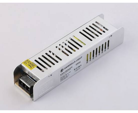 Блок питания с EMC для светодиодной ленты Ambrella Light Illumination 120Вт DC12В 10A IP20 GS8652, изображение 3