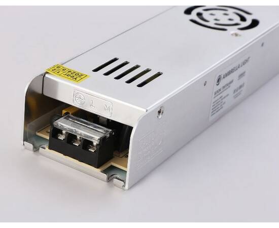 Блок питания с EMC для светодиодной ленты Ambrella Light Illumination 360Вт DC12В 30A IP20 GS8656, изображение 3