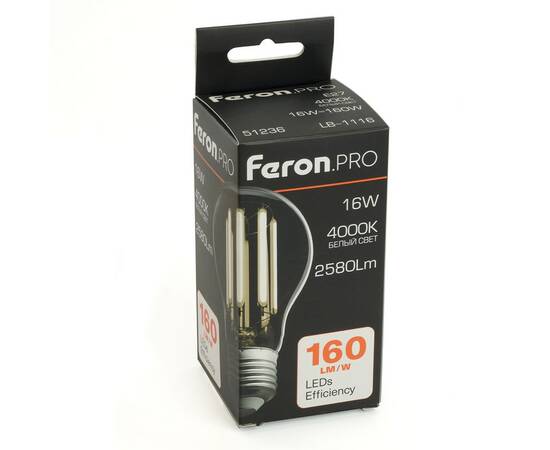 Светодиодная лампа Feron LB-1116 E27 16W 4000K 51236, изображение 9