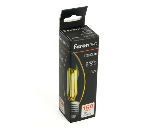 Светодиодная лампа Feron LB-1208 E27 8W 2700K 51241, изображение 7