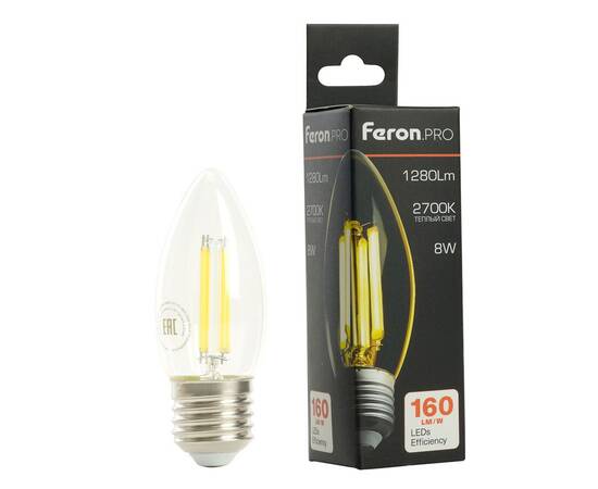 Светодиодная лампа Feron LB-1208 E27 8W 2700K 51241, изображение 8